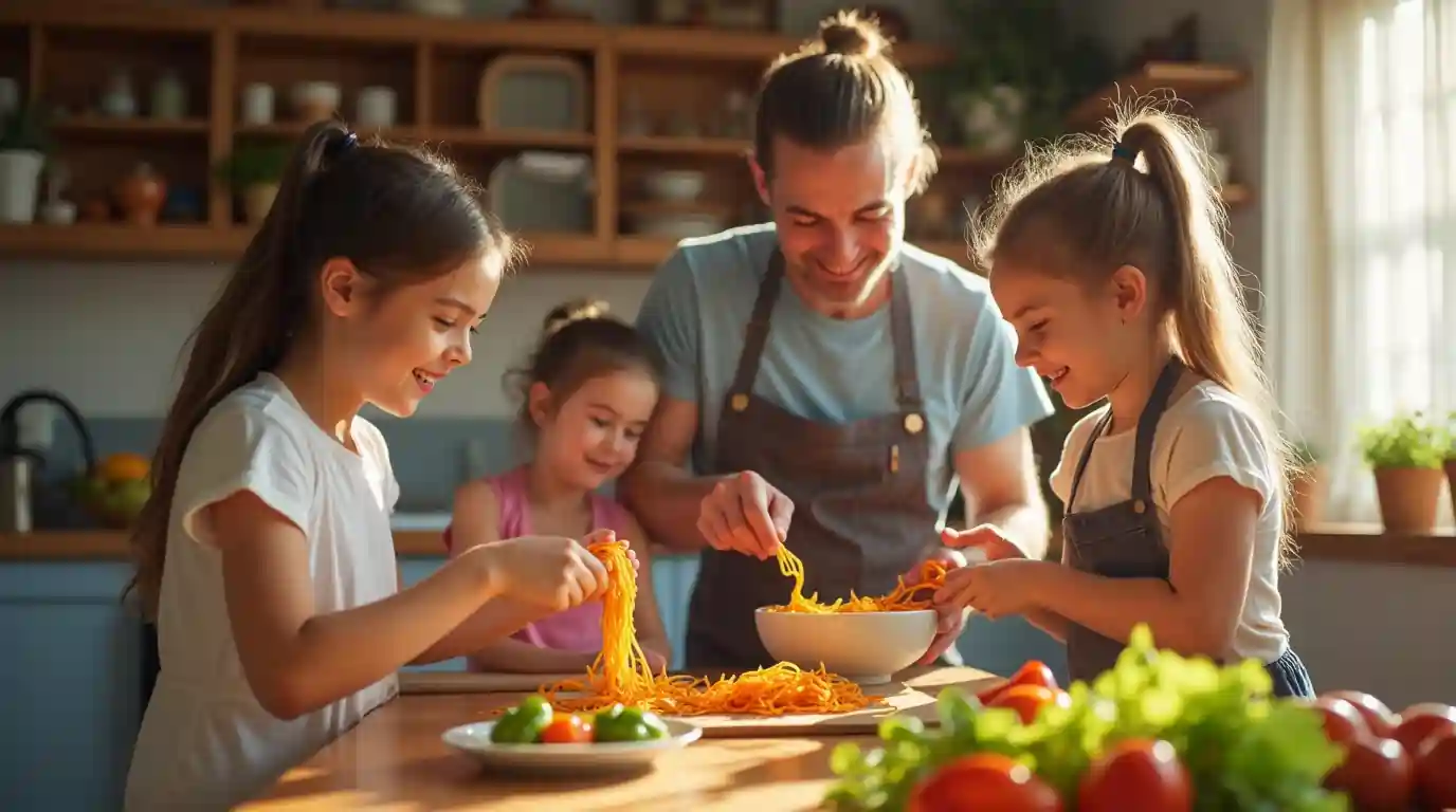 Sweet Potato Glass Noodles with family