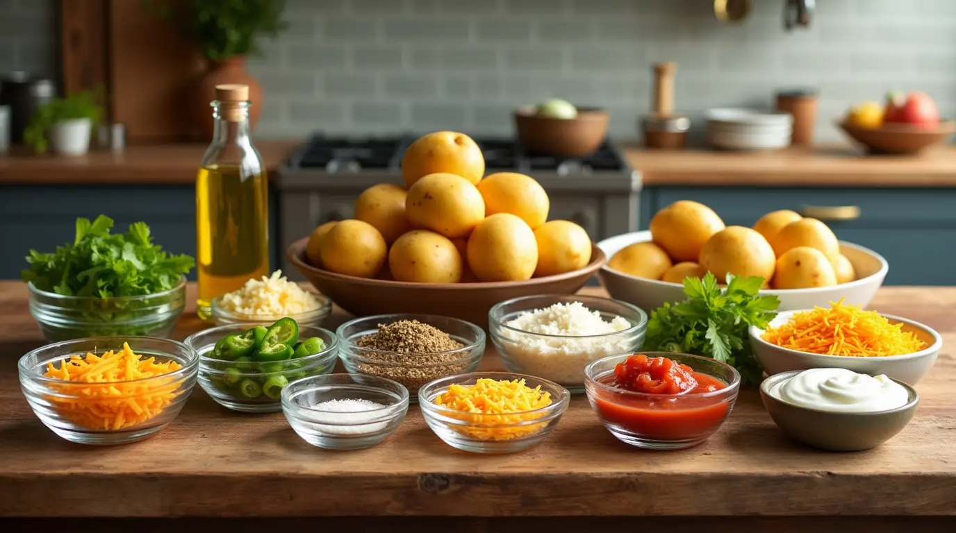 cheesy fiesta potatoes ingredients