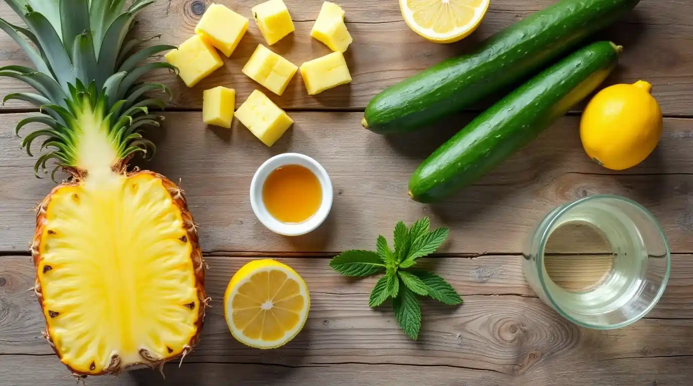 pineapple and cucumber juice ingredients