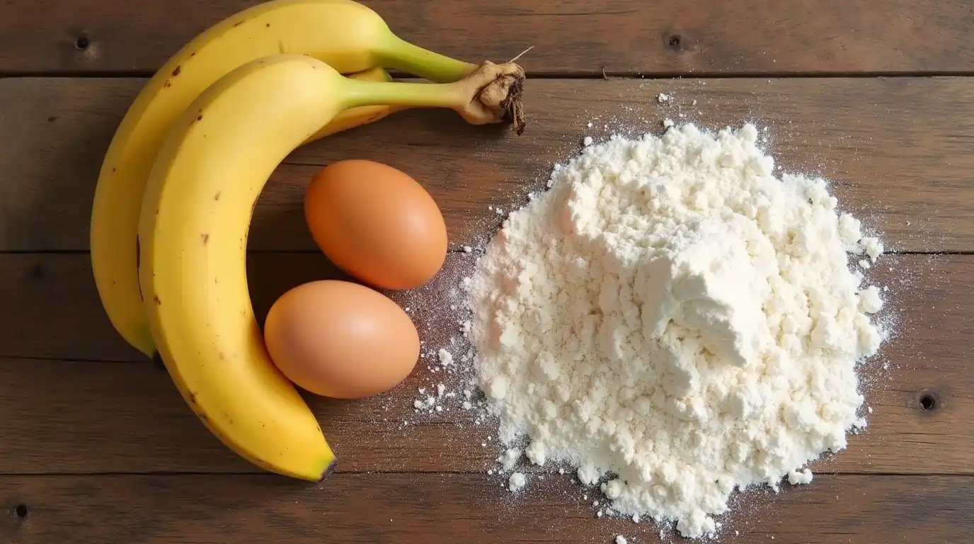 3 ingredient banana bread ingredients