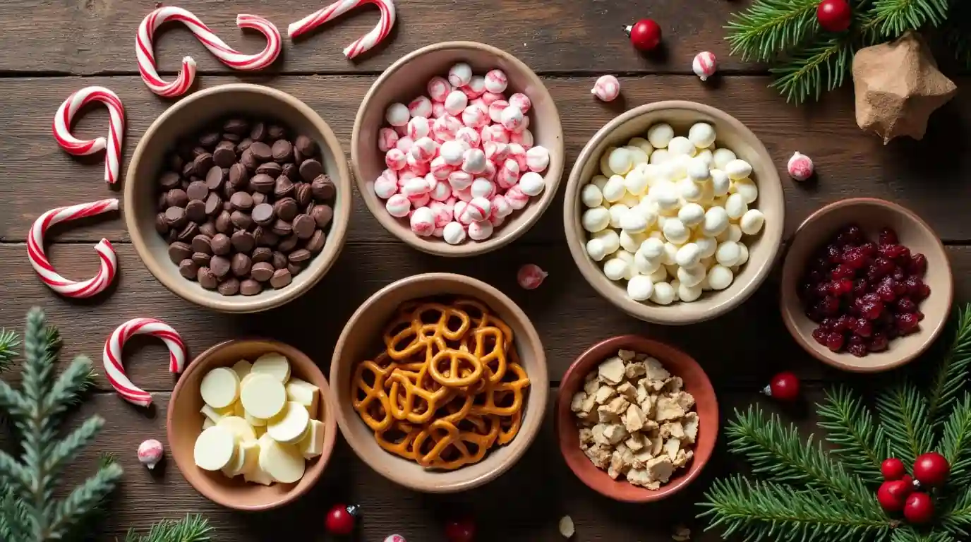 Christmas Bark Recipe ingredients