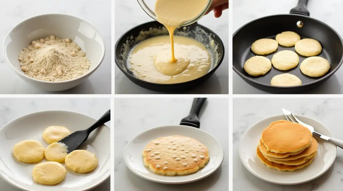 pancake recipe without milk step by step