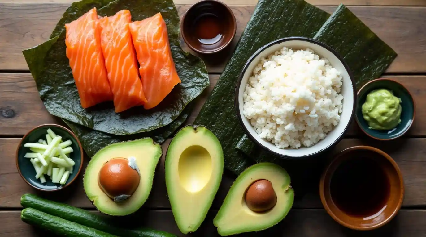 salmon skin roll ingredients