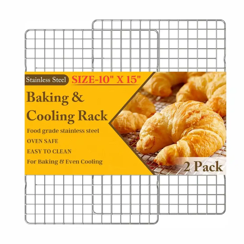Stainless steel cooling rack for cupcakes