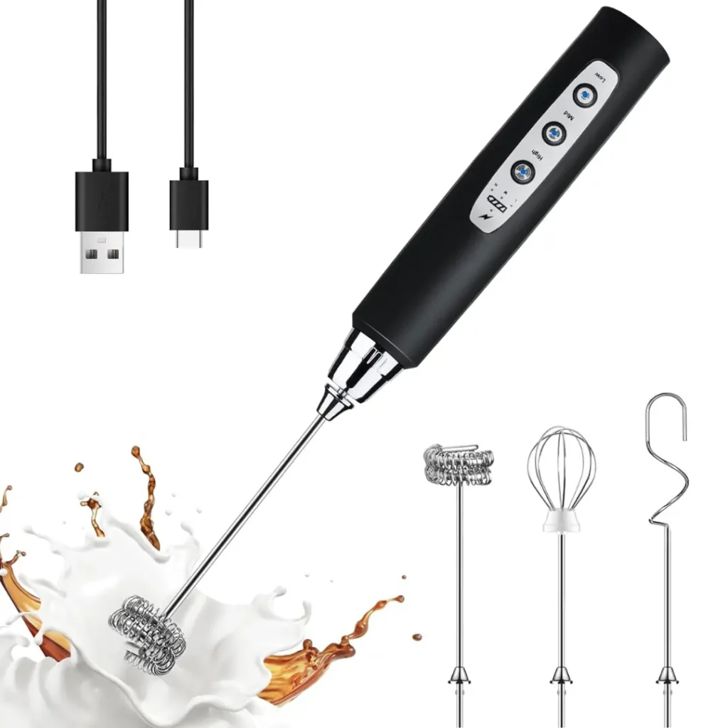 Electric hand mixer for whipping mascarpone cream in matcha tiramisu