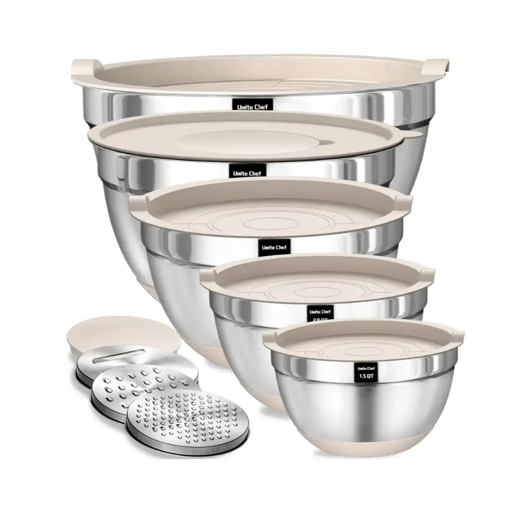 Heatproof mixing bowls for baking and melting chocolate