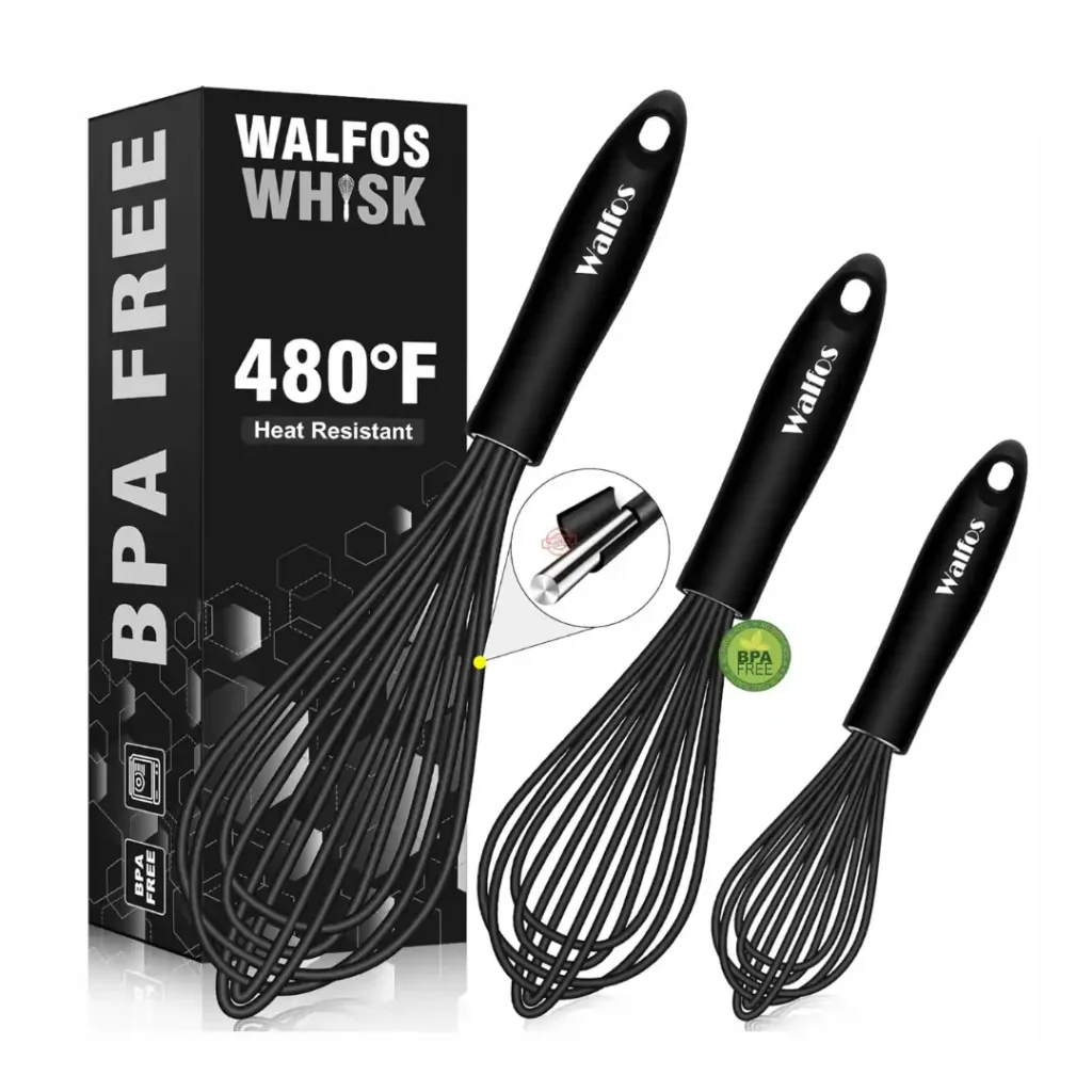 Stainless steel whisk for pastry cream and batter