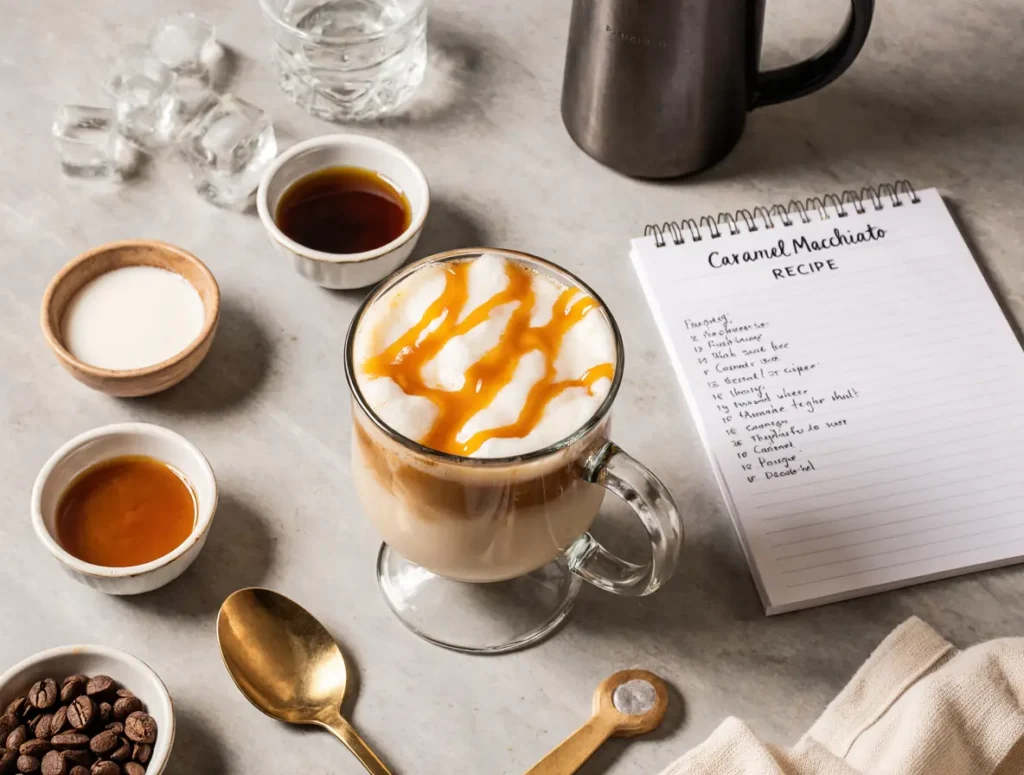 Homemade Caramel Macchiato (Hot & Iced Versions)