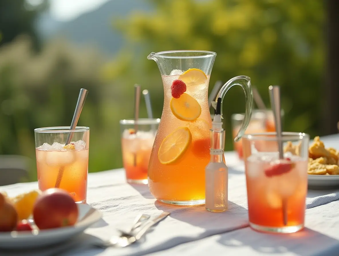 hugo-spritz-pitcher hugo spritz mocktail pitcher for summer brunch