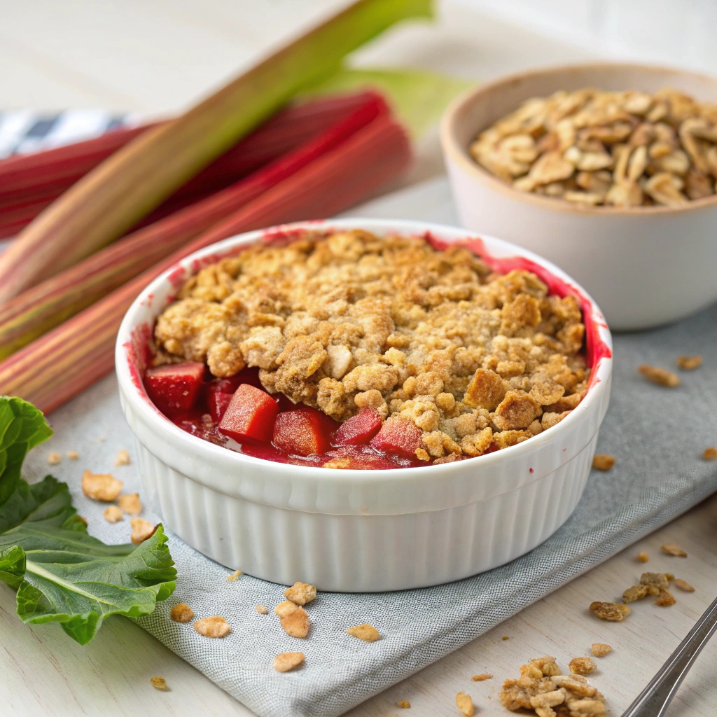 rustic rhubarb recipes crumble dessert recipe