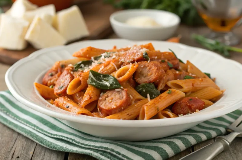 Creamy Cajun Sausage Pasta